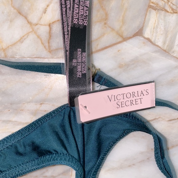 New Victoria’s Secret Very Sexy Strappy Thong Silky Smooth Satin V-String Panty - Picture 6 of 8